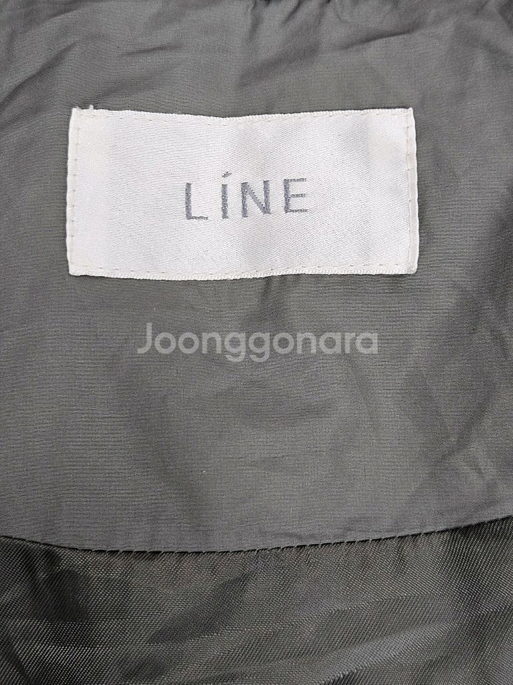 라인(LINE) 롱패딩 S(후드 털X)--2
