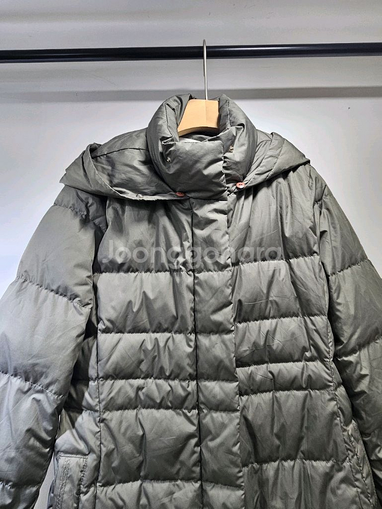 라인(LINE) 롱패딩 S(후드 털X)--4