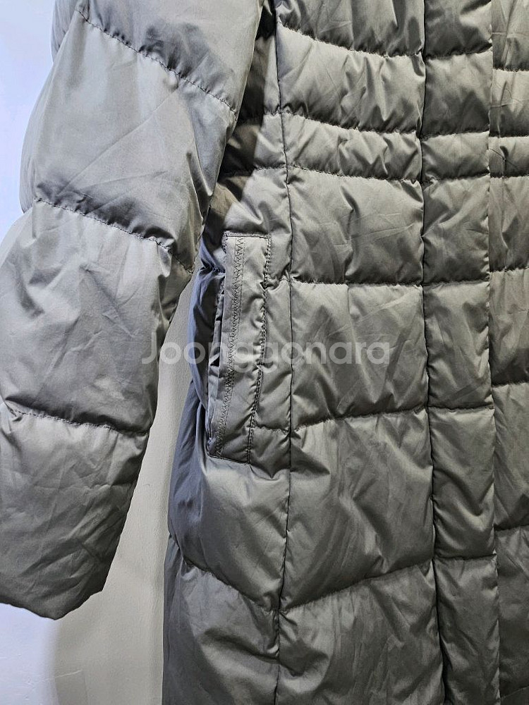 라인(LINE) 롱패딩 S(후드 털X)--5