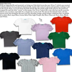 페일제이드 웨이브 티셔츠 블랙