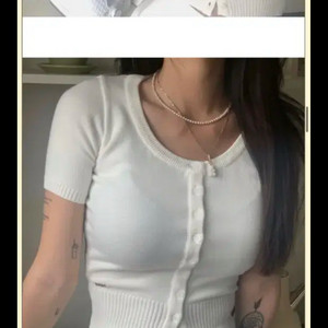 페일제이드 유넥 반팔 가디건 U-neck cardi