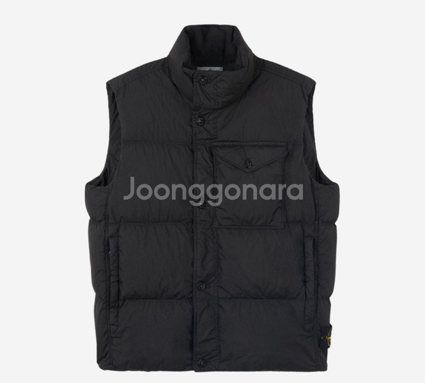 스톤 아일랜드 8115g0223 크링클랩스 패딩 조끼--0