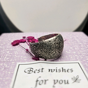 수공예 와이드 오픈 은반지