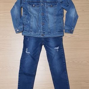 POLHAM청쟈켓140ㆍ닉스청바지게스 키140