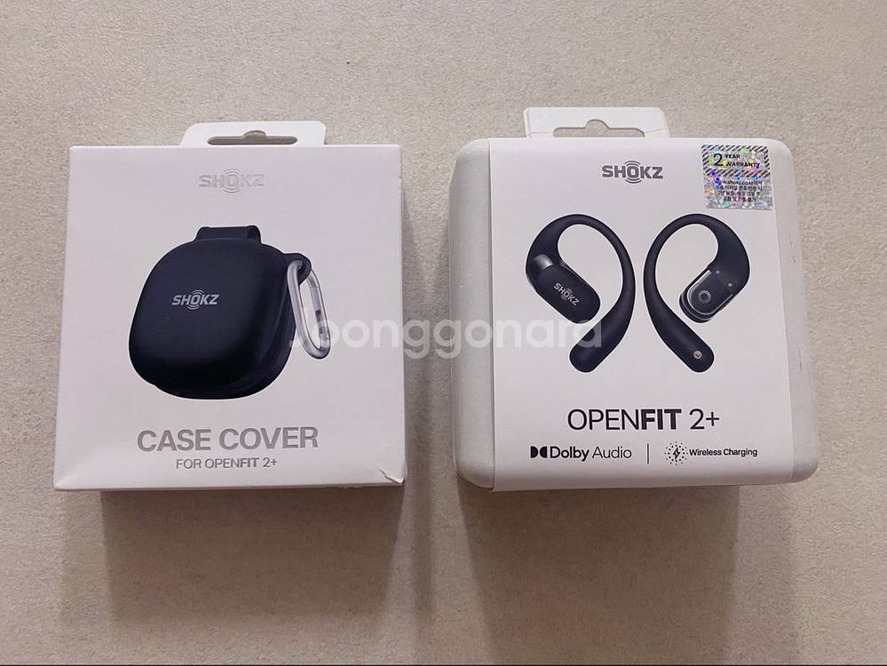 샥즈 오픈핏2+ 단순 개봉 새제품 판매 정품케이스 포함--0