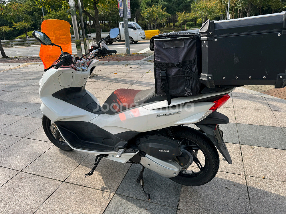 혼다 pcx125 17년 화이트컬러 스마트키차량 팝니다--2