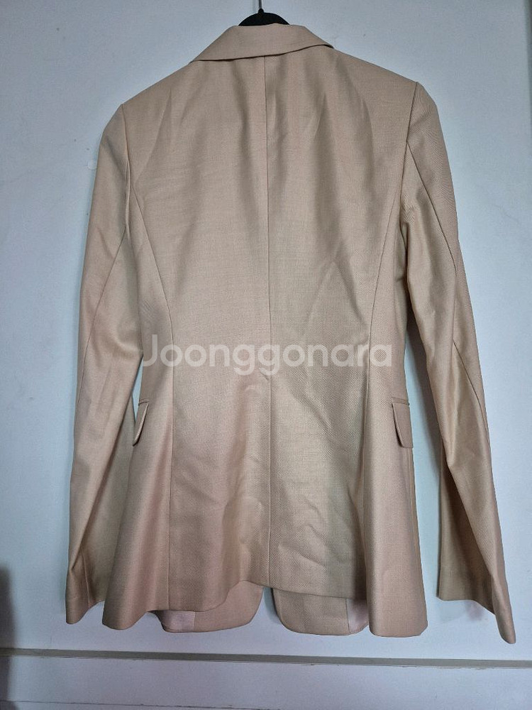 미샤 베이지 정장 세트 모 실크혼방--8