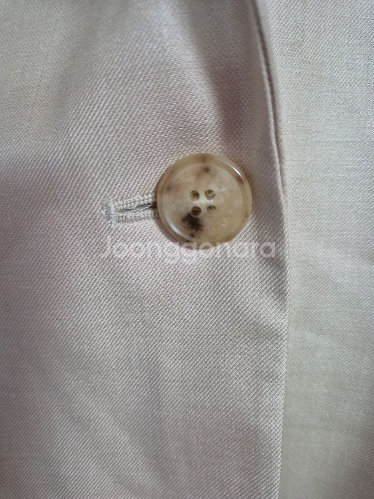 미샤 베이지 정장 세트 모 실크혼방--7