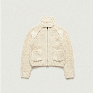 [더바넷 soap zip-up knit cardigan