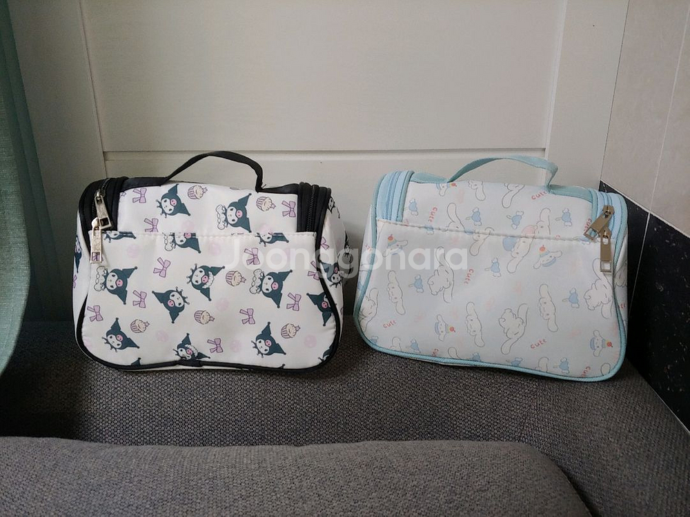 산리오 쿠로미 시나모롤 파우치 가방 새거--1