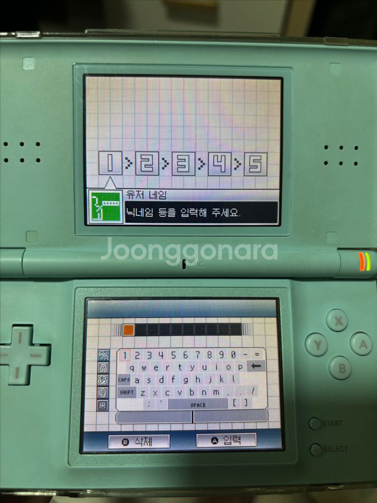 닌텐도ds 풀구성 상태좋음 메이플칩포함--2