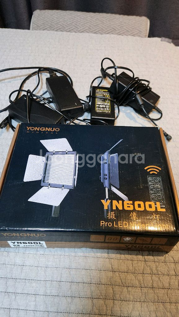 유튜브 메인 조명 지속광 용누오 YN600L +악세--0