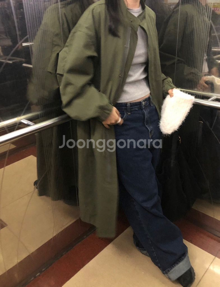 이도씨 오버핏 롱야상 66 77--5