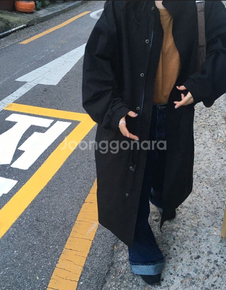 이도씨 오버핏 롱야상 66 77--9