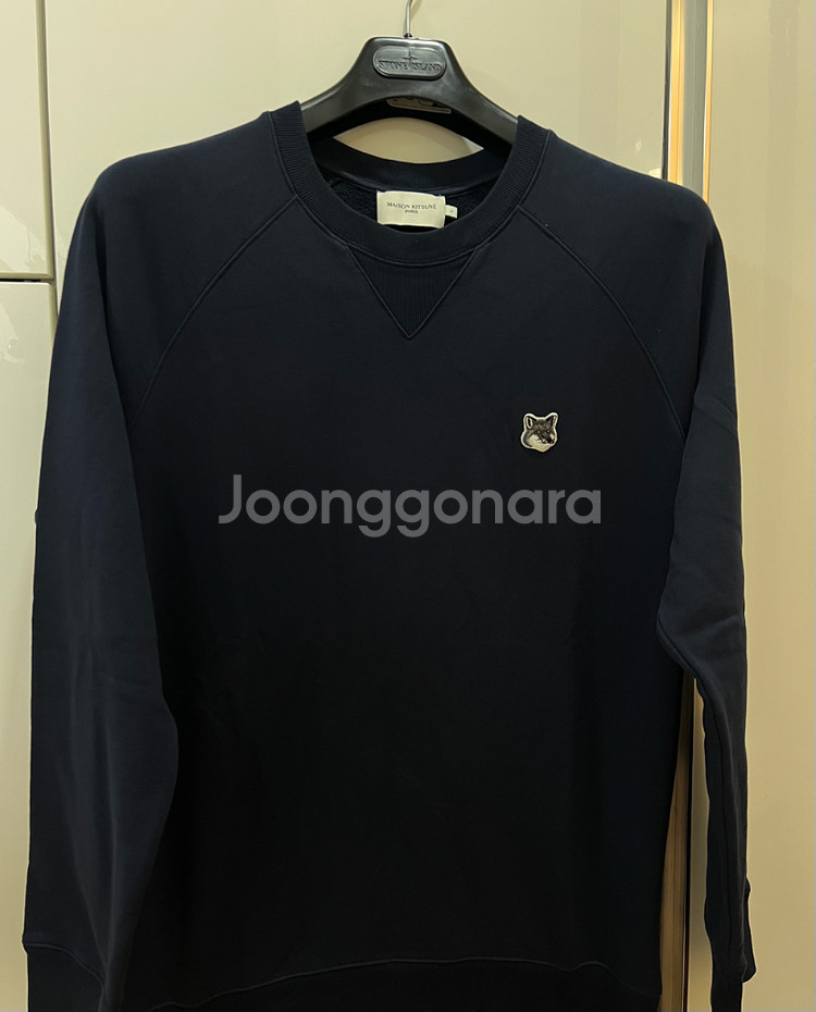 24ss 메종키츠네 네이비맨투맨 L (새상품급)--0