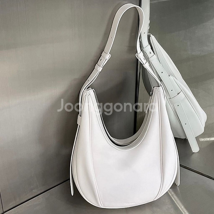 폴뉴아 오벌백 라이트그레이 플레인--0