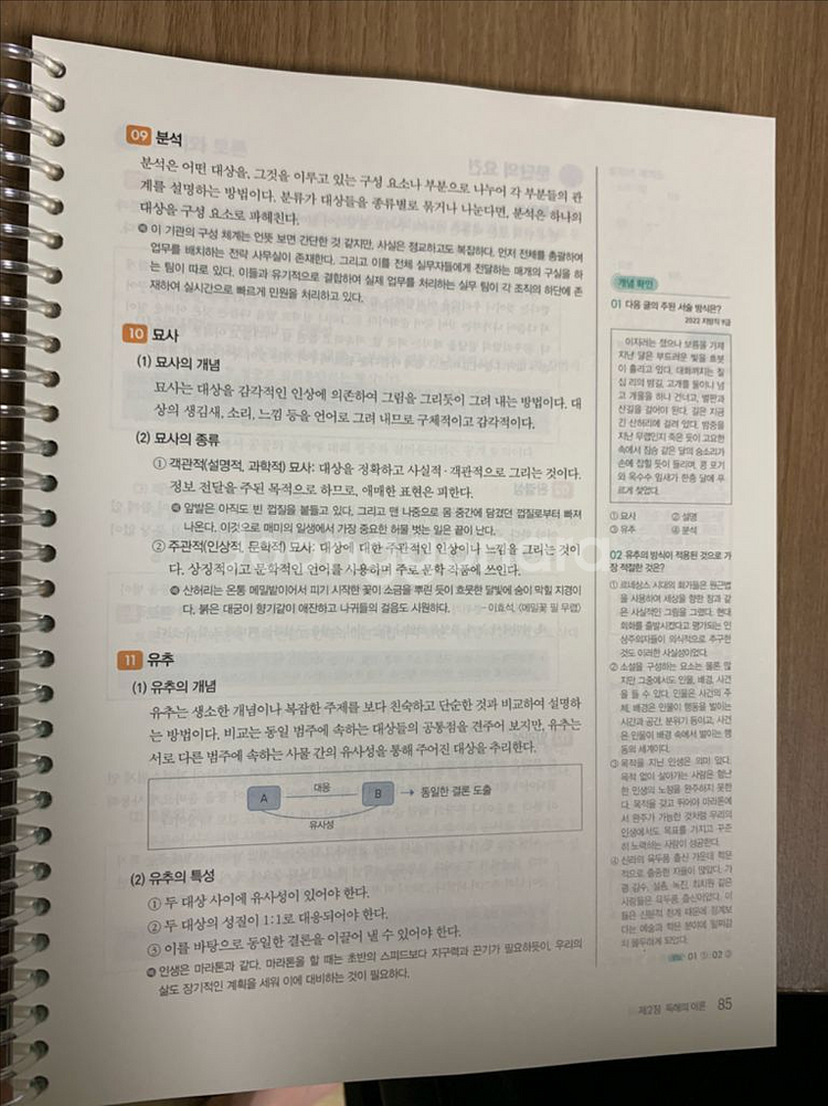 선재국어 기본서 새책--2