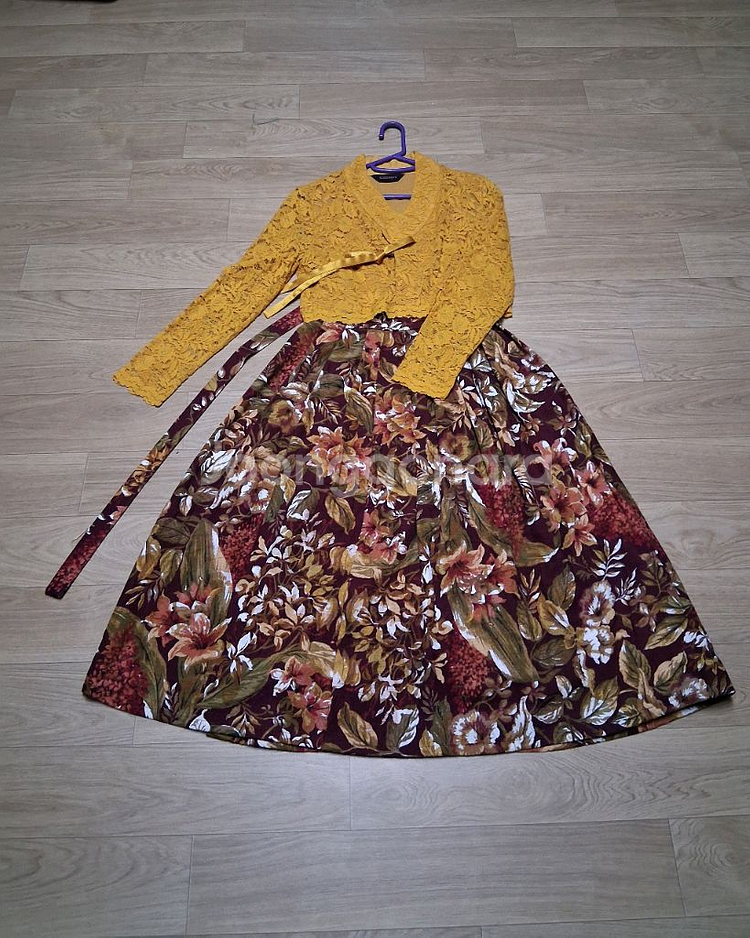 생활한복 세트 (저고리 +치마)--1