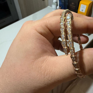 18k 팔찌 20호 랩다이아 셋팅 세르펜티