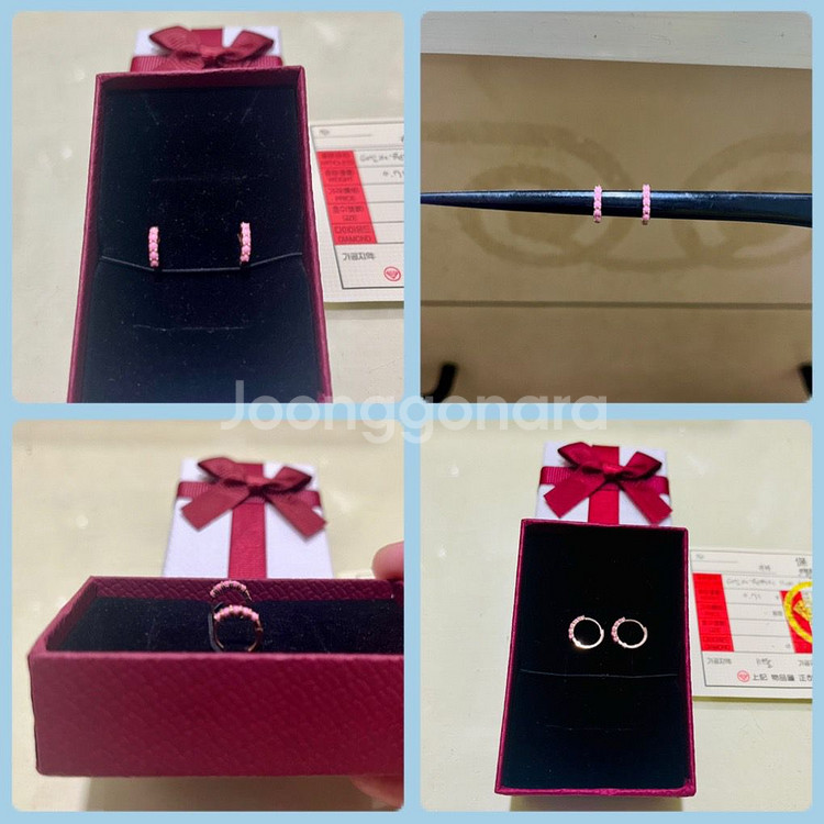 14K 원터치 귀걸이 (새상품)--0