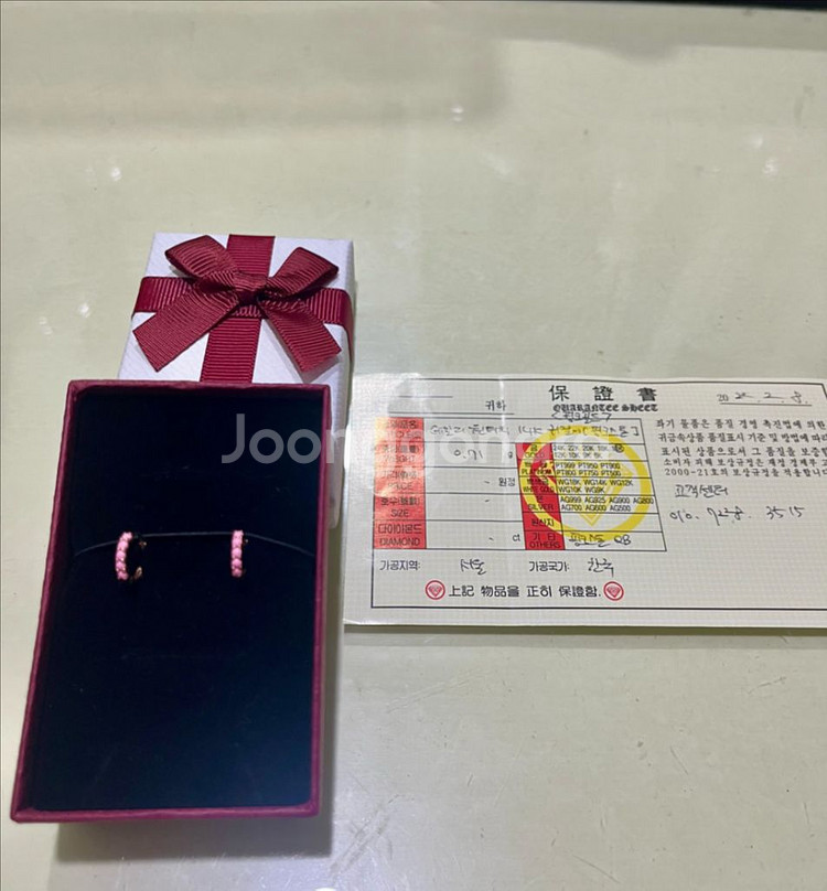 14K 원터치 귀걸이 (새상품)--3