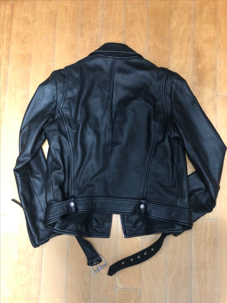 자라 양가죽 레더 라이더자켓 우먼 M 이미지