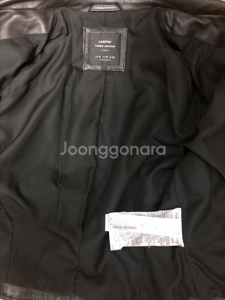 자라 양가죽 레더 라이더자켓 우먼 M--5