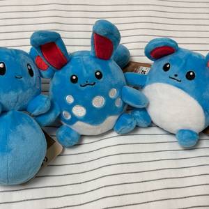포켓몬 루리리 마릴 마릴리 핏 fit 인형 3종 세트