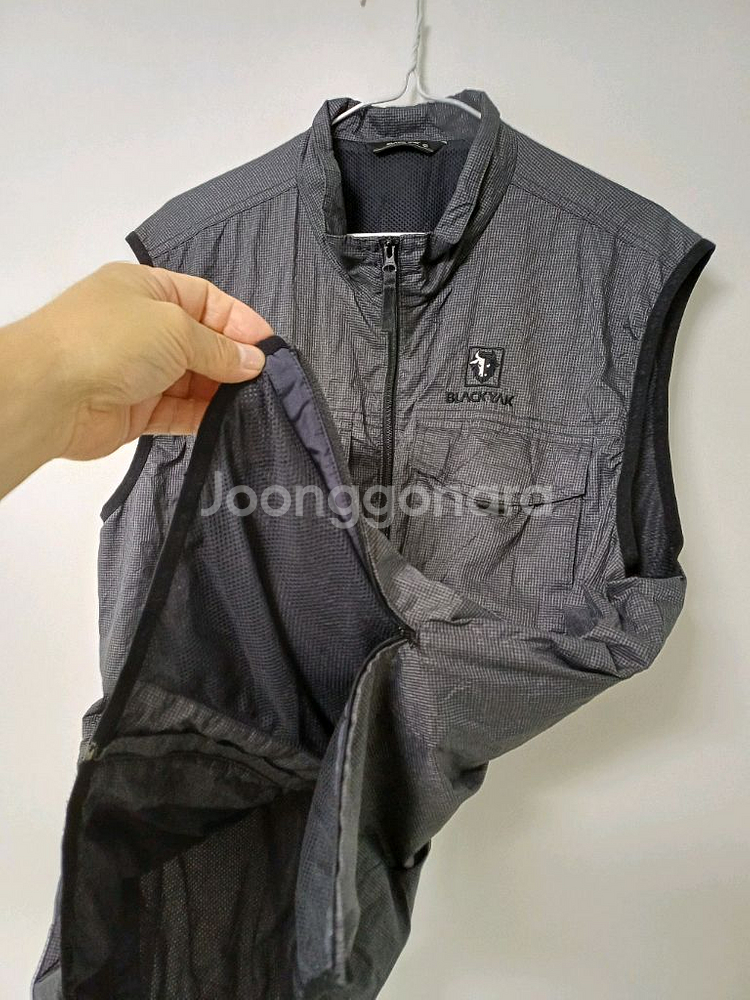 남성 블랙야크 봄.가을 멀티포켓 등산조끼 (105)--2