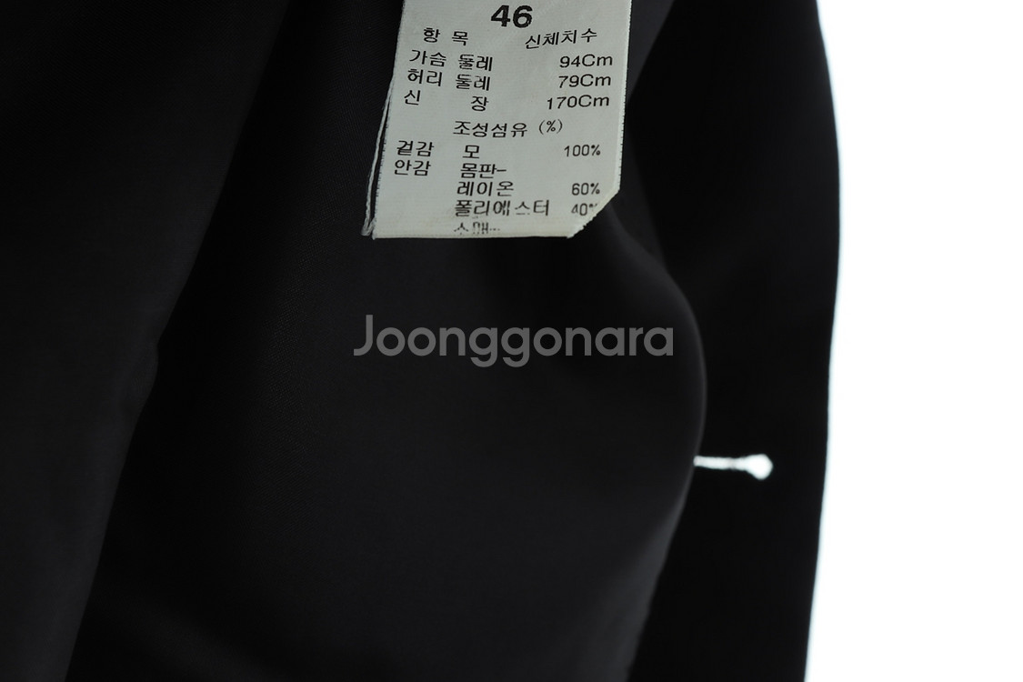 (M) 타임 정장 슈트 자켓 블레이저 블랙 고급원단--8