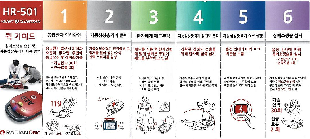 미개봉 자동심장충격기 HR-501(25.2.24제조)--3
