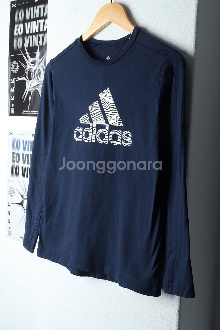 (F) 아디다스 긴팔티셔츠 아동 키즈 약기모--0