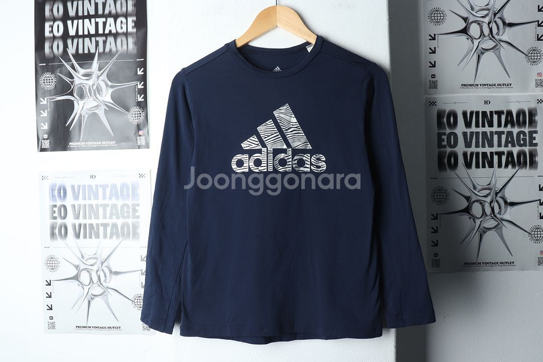 (F) 아디다스 긴팔티셔츠 아동 키즈 약기모--1