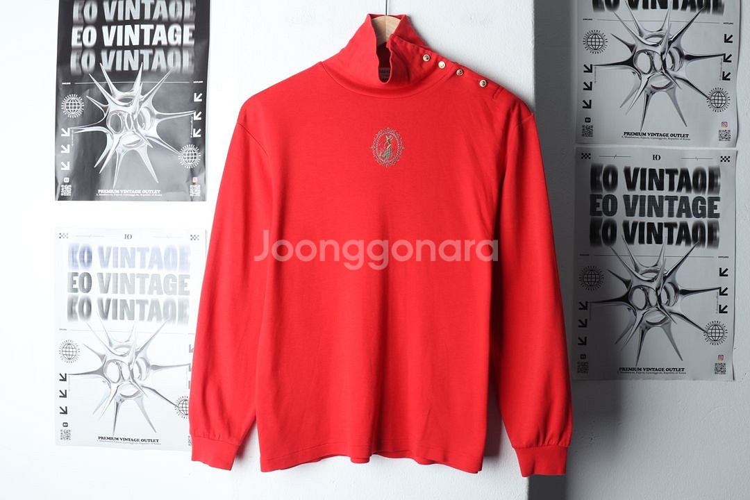 W(L) 먼싱웨어 긴팔티셔츠 골프 긴폴라 레드--1