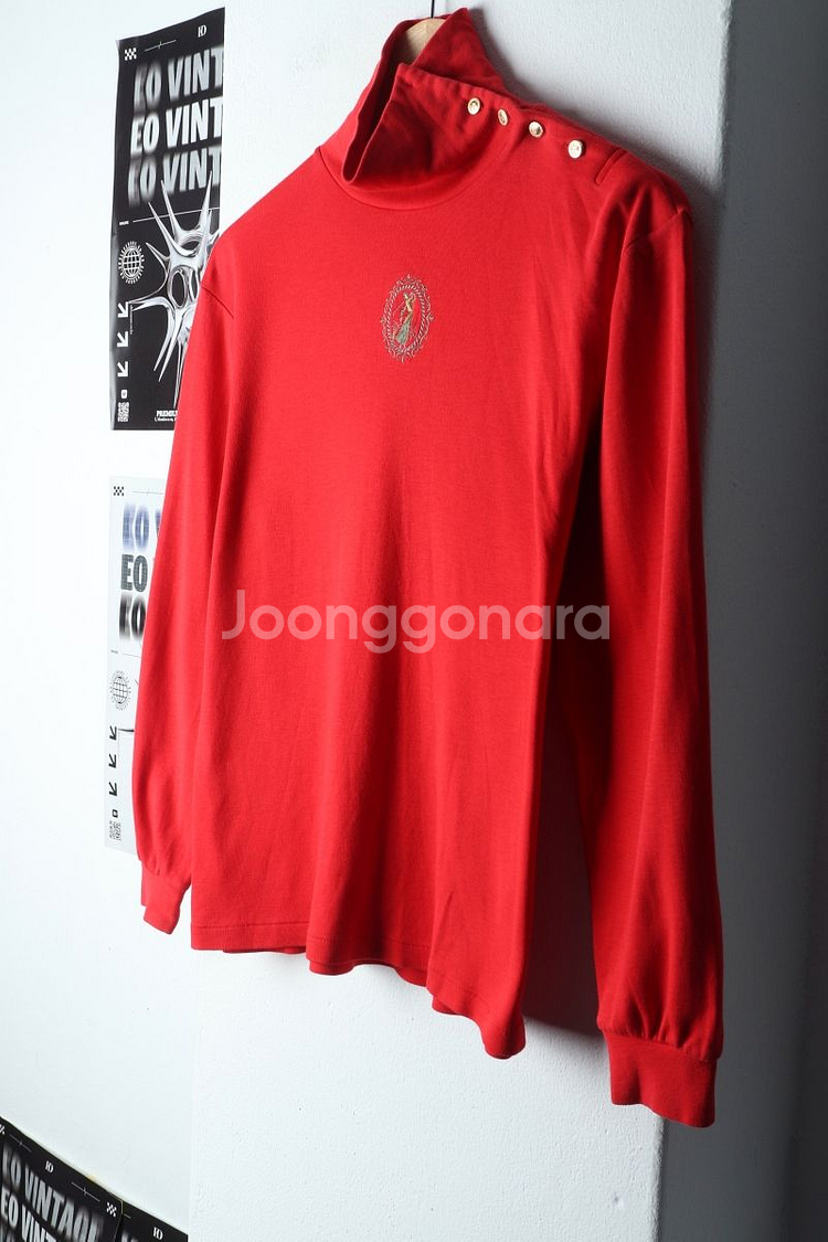 W(L) 먼싱웨어 긴팔티셔츠 골프 긴폴라 레드--0