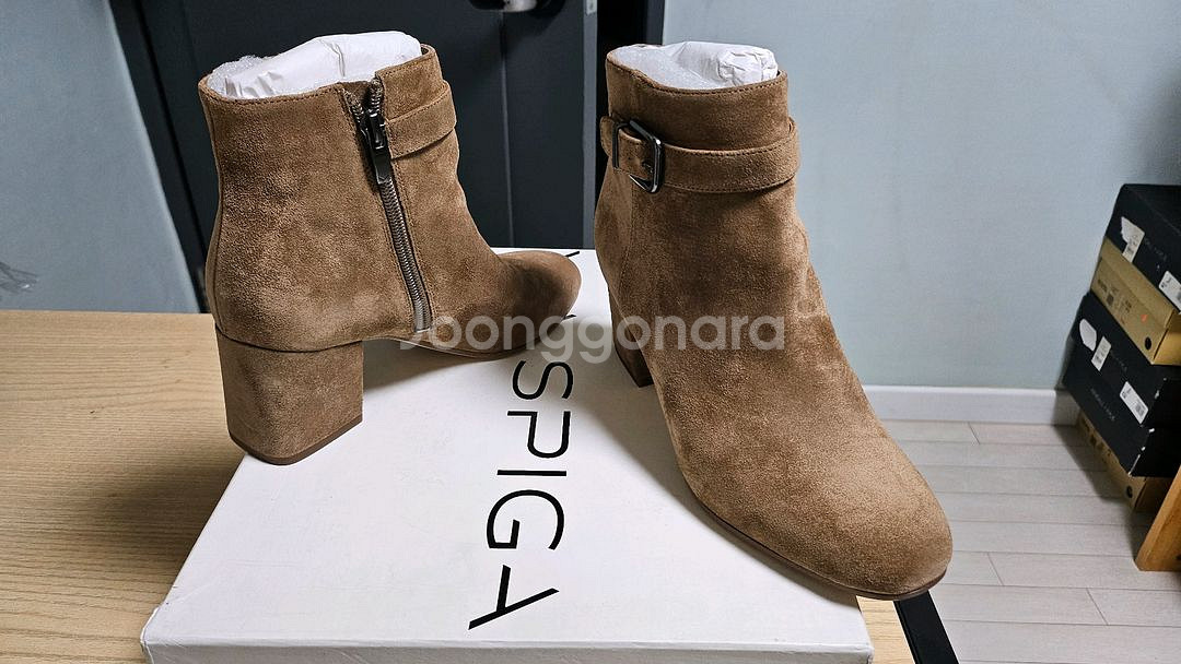 [6M,230]비아스피가-스웨이드 앵클부츠--3