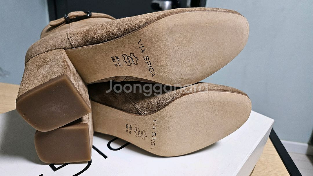 [6M,230]비아스피가-스웨이드 앵클부츠--4