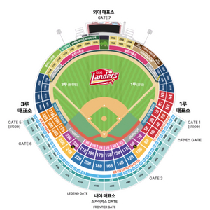 9.19일 ssg vs 두산 3루 응원지정석(두산)