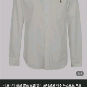 폴로 옥스퍼드 컬러포니 화이트셔츠