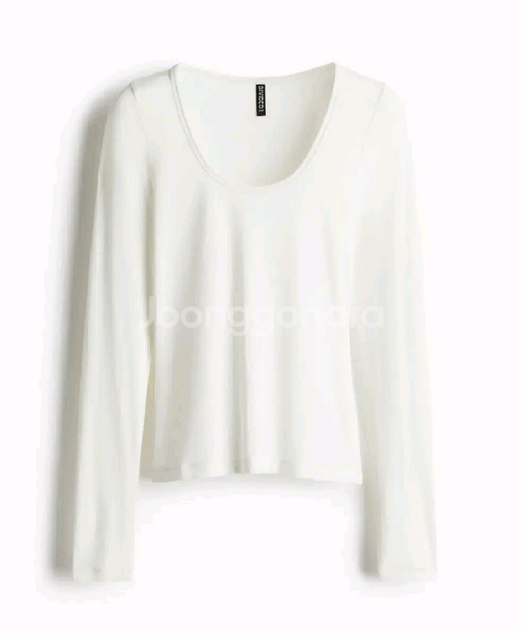 h&m 리브드 탑 기본티 s--1