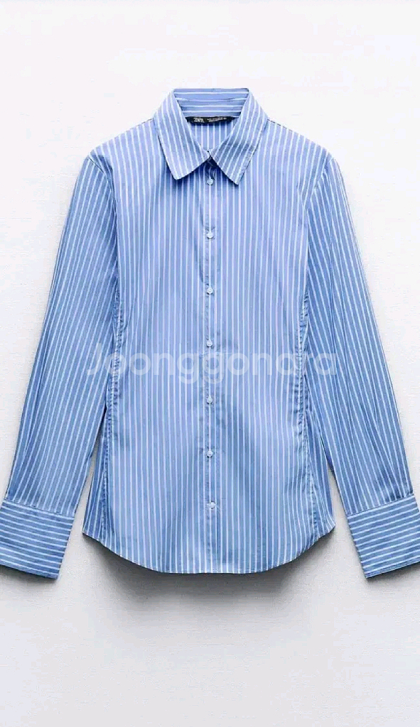 자라 포플린 타이트핏 셔츠 xs--1