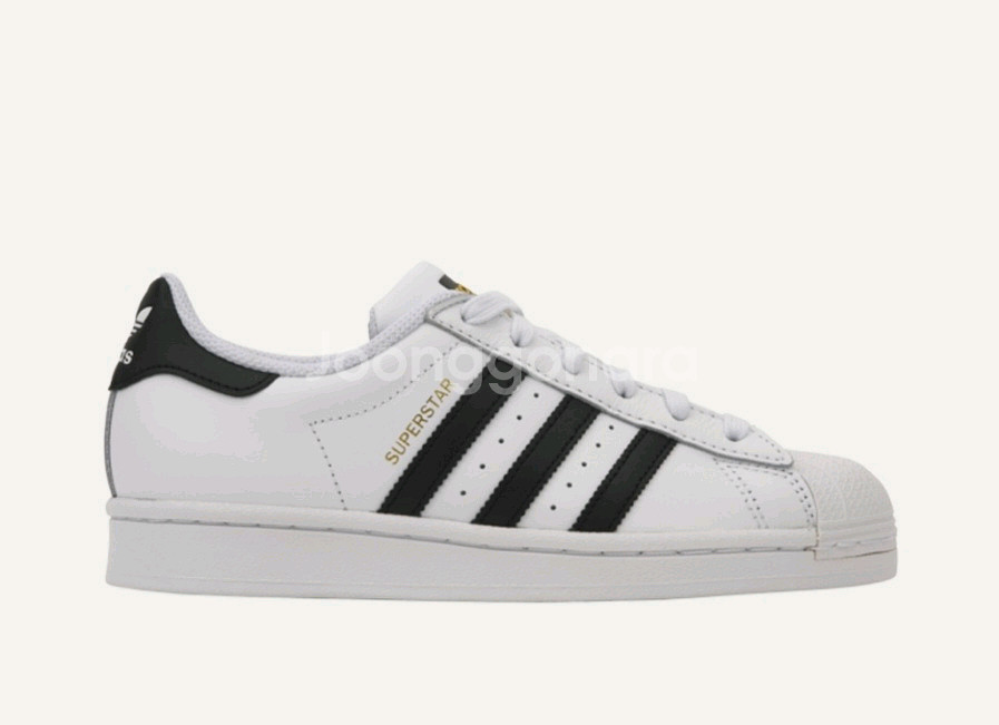 아디다스 슈퍼스타 화이트 블랙 235사이즈--0