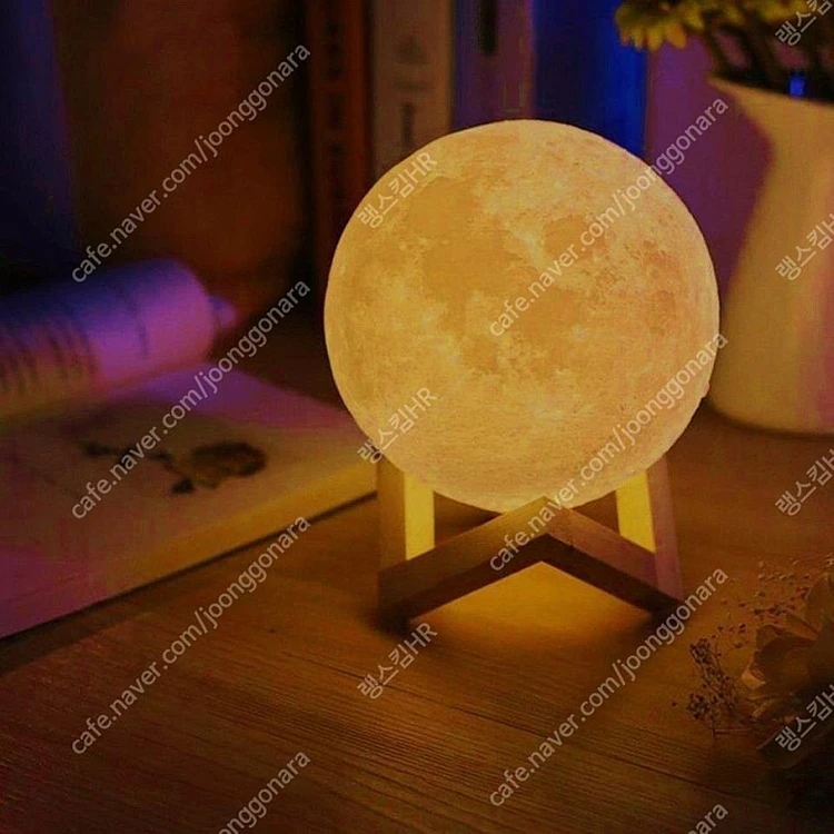 새 중형 정품 3D 입체형 달조명 무드 힐링 취침등 이미지
