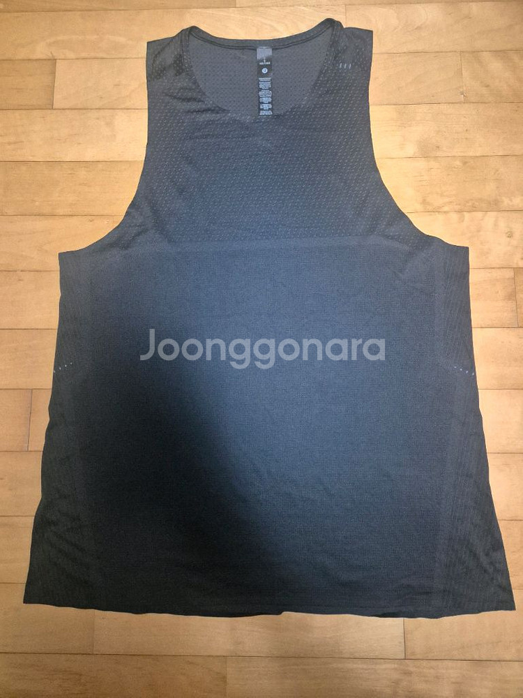 L 룰루레몬 패스트앤프리 싱글렛 블랙--5