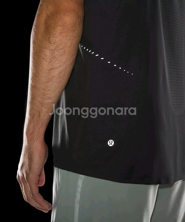 L 룰루레몬 패스트앤프리 싱글렛 블랙--4