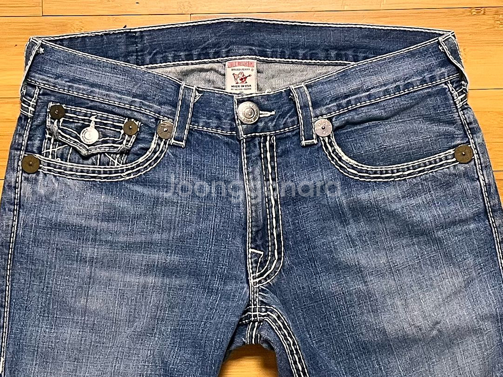 트루 릴리전 RICKY 데님팬츠 SEAT 34--2