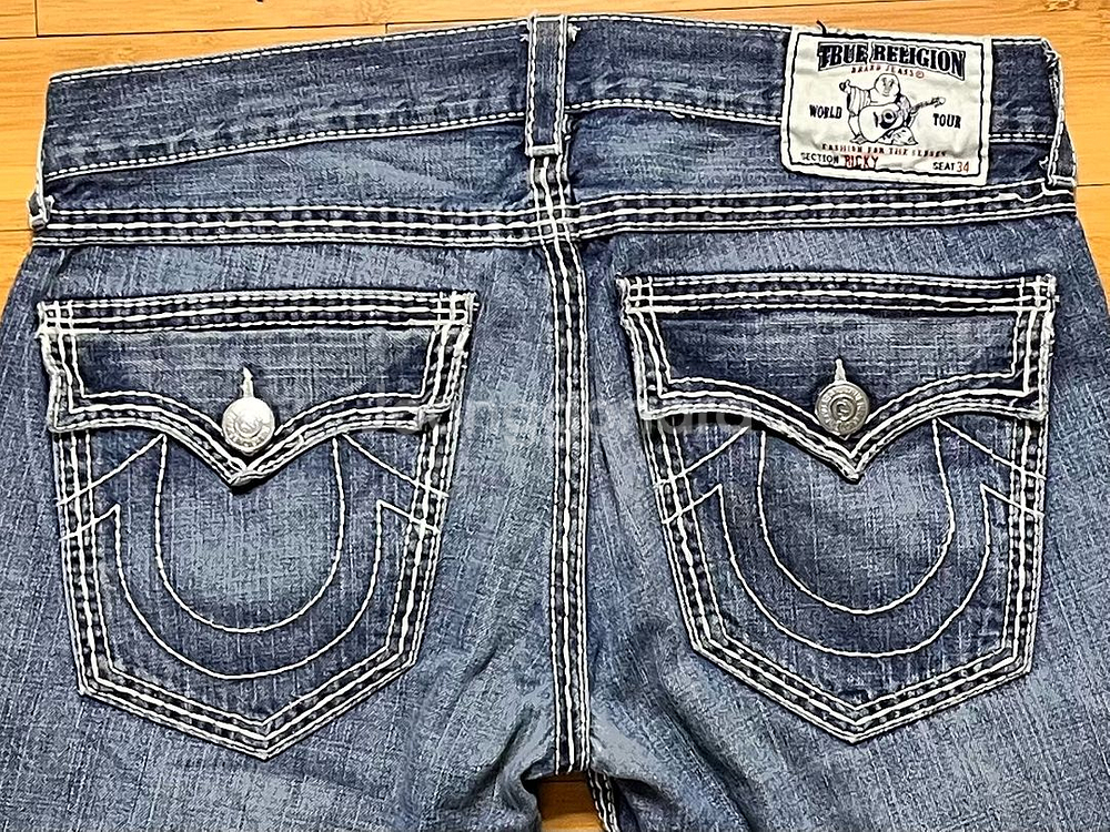 트루 릴리전 RICKY 데님팬츠 SEAT 34--3