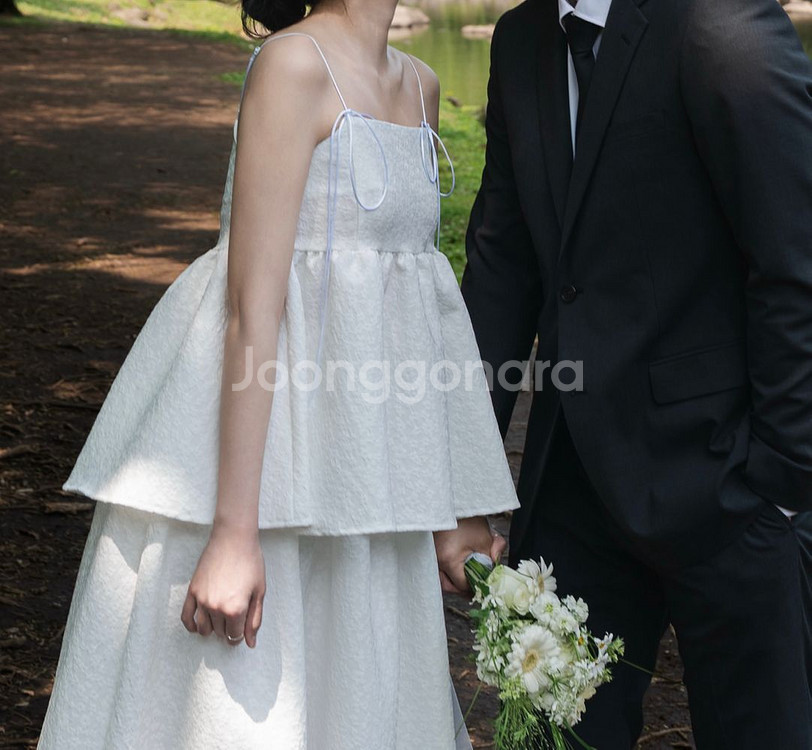 셀프웨딩 돌잔치 브샤 2부 드레스 가니송 투피스--0