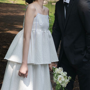 셀프웨딩 돌잔치 브샤 2부 드레스 가니송 투피스