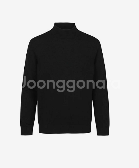 남자옷 캐시미어혼방 터틀넥 목티 블랙--0